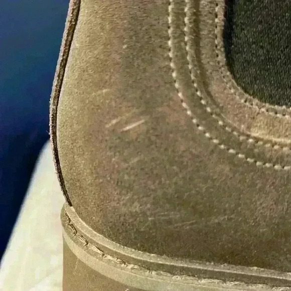 Cole Haan Greenwich Morel Brown Suede Chelsea Ankle Boots - Picture 4 of 8